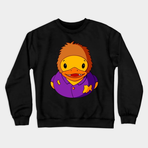 Werewolf Rubber Duck Crewneck Sweatshirt by Alisha Ober Designs